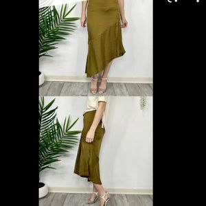 Free People satin skirt